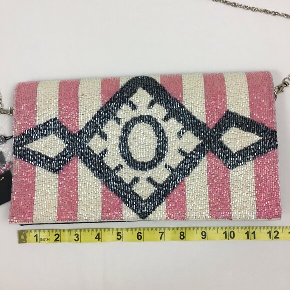 America & Beyond Candy Crush Clutch Beaded Removable Chain Strap - Picture 10 of 13